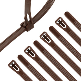XINGO front pack of 100 releasable cable ties showing quantity and color benefit of ready supply