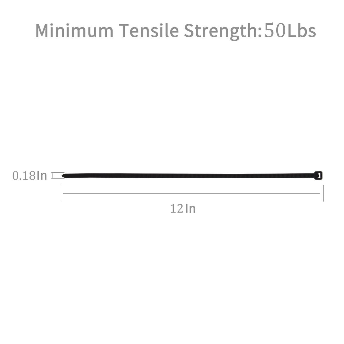 XINGO Nylon 66 heavy-duty tie provides reliable, weather-resistant fastening.