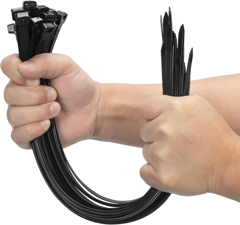 XINGO heavy-duty zip ties in a 500-pack for versatile binding tasks