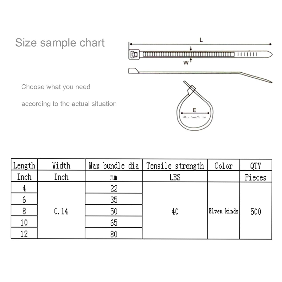 XINGO zip ties suit indoor and outdoor use for various tasks.