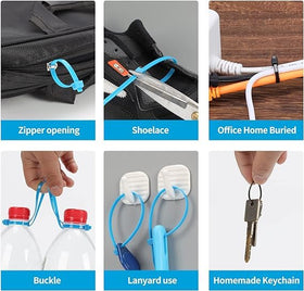 XINGO 8-inch zip ties ideal for indoor and outdoor use.
