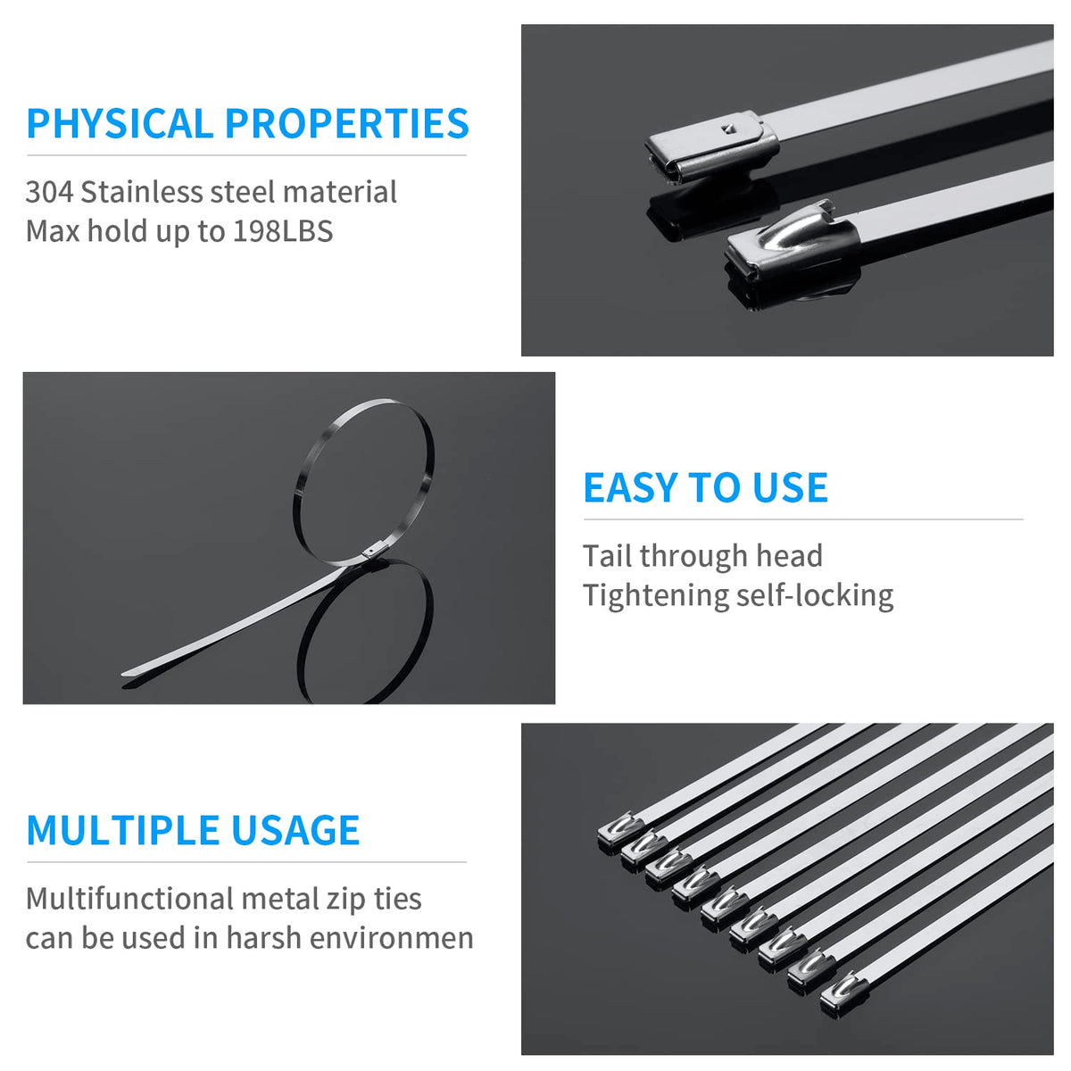 XINGO multi-purpose metal ties simplify tube and pipe bundling tasks.