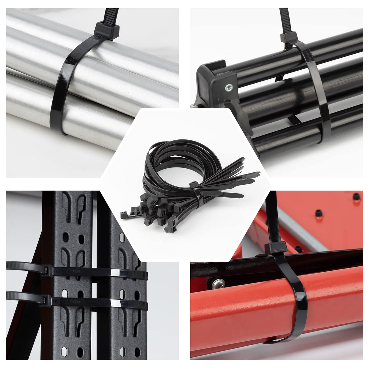 XINGO outdoor construction zip tie for quick bundling and uses