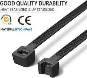 XINGO outdoor-use zip ties withstand weather and aging for exterior projects.