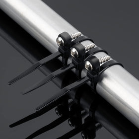 XINGO zip tie securing cables and wires in practical setup