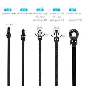 XINGO self-locking mechanism keeps cables bundled with minimal loosening.