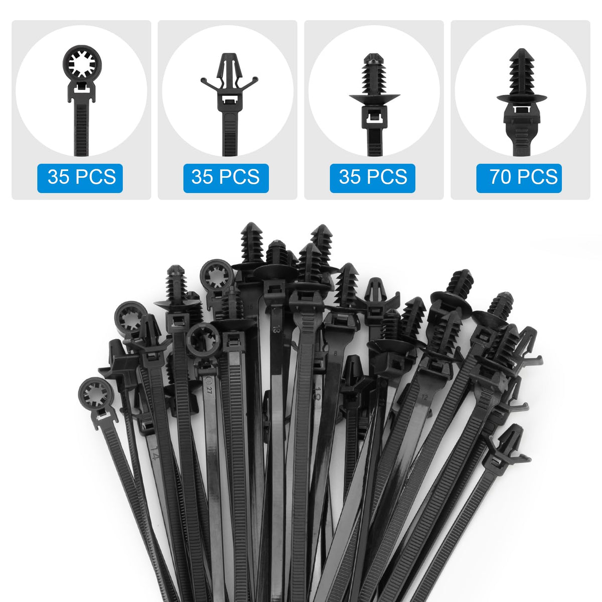 XINGO threaded-head design demonstrates secure mounting on varying thickness substrates.