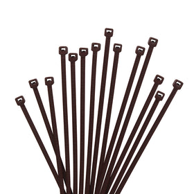 XINGO brown zip ties bulk pack for organized storage.