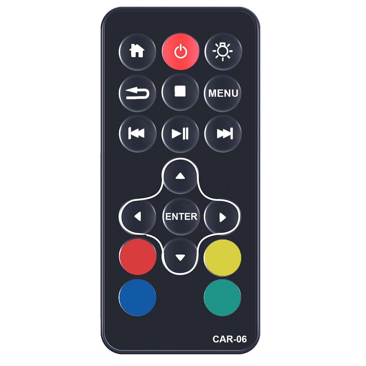 XINJISHIMIN replacement remote for Honda Odyssey rear DVD — front view, no programming required.