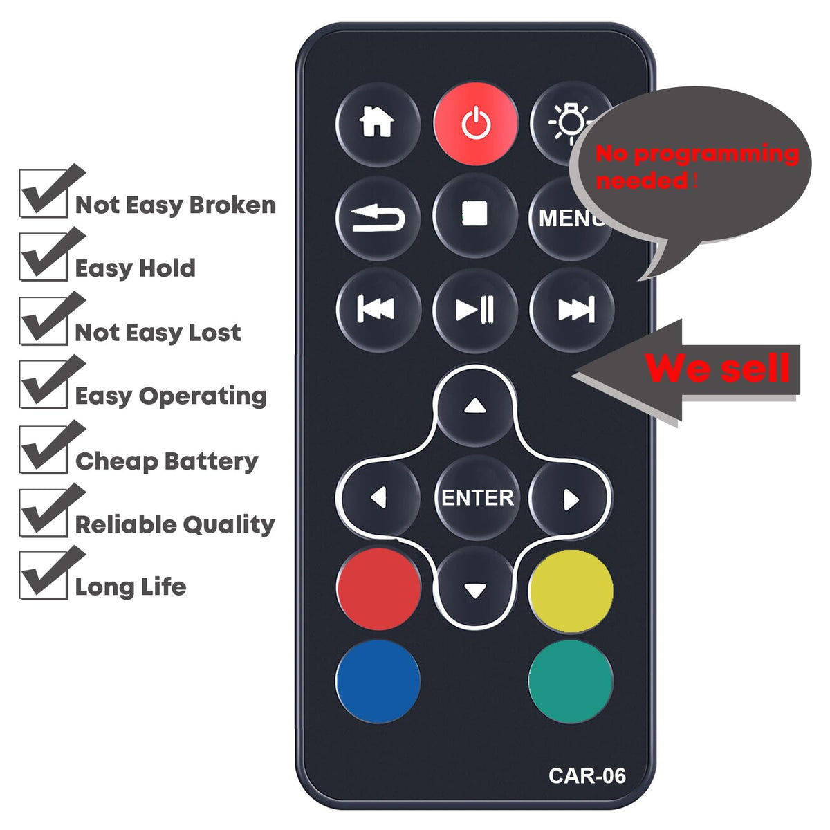 XINJISHIMIN replacement remote for Honda Pilot Touring — side view, plug-and-play.