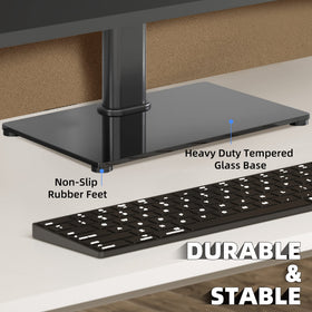 XINLEI tempered-glass base close-up emphasizes durable stability.