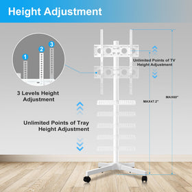 XINLEI accessory shelf holding media player for organized setup