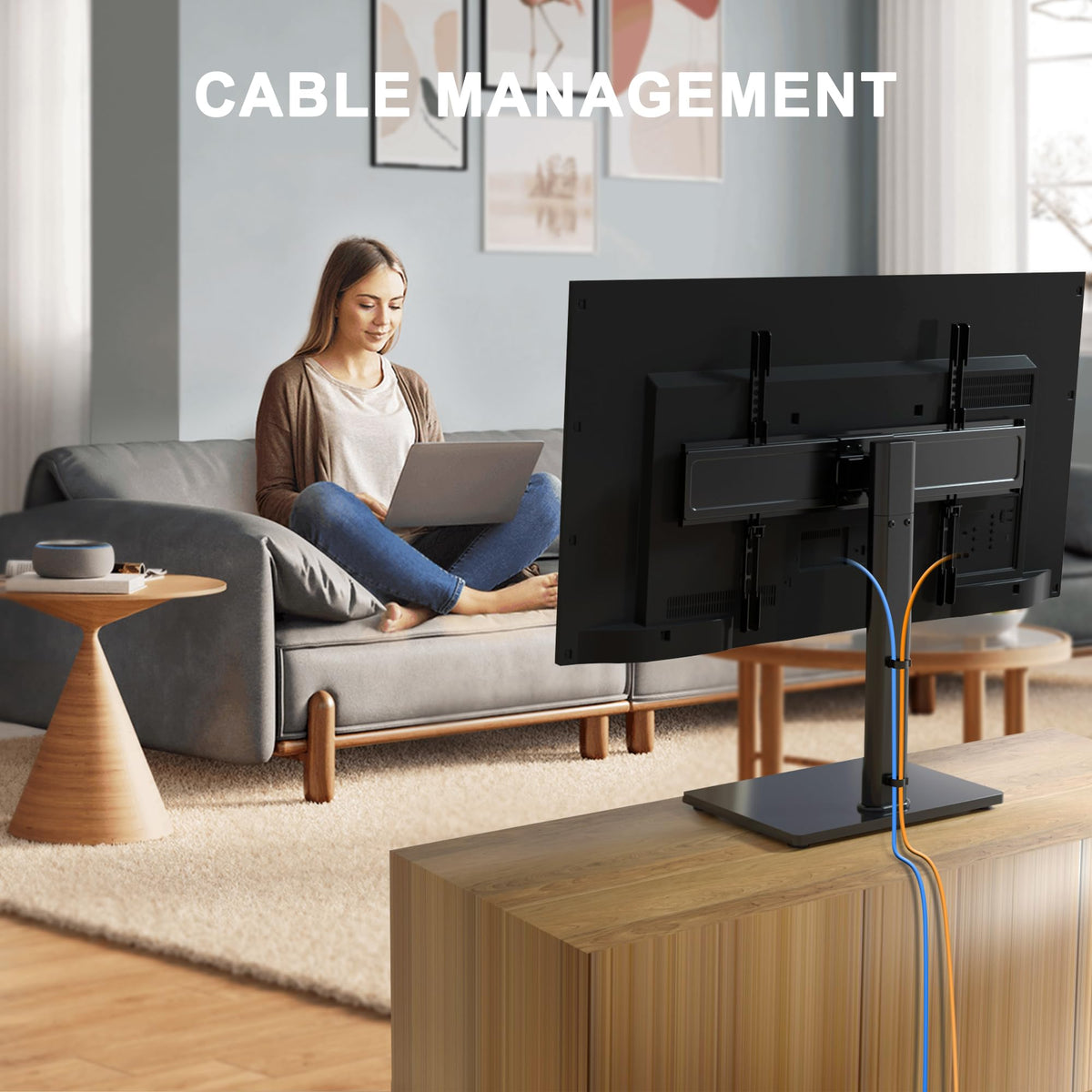 XINLEI TV swiveled on stand in living room improving shared viewing