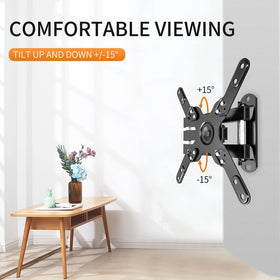 XINLEI low-profile mount sits 50 mm from wall for clean aesthetics