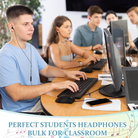 Xinnun earbud plugged into a tablet illustrating plug-and-play convenience