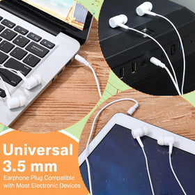 Xinnun 3-5mm plug ensures compatibility with most devices.