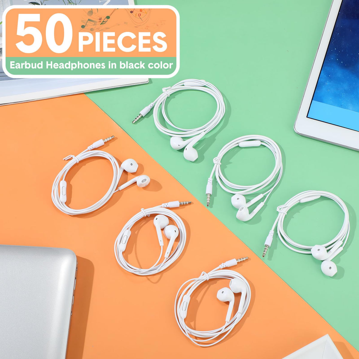 Xinnun earbuds with 4 ft cord provide flexible, tangle-free listening