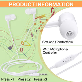 Xinnun earbuds classroom white design blends with outfits while staying comfortable.