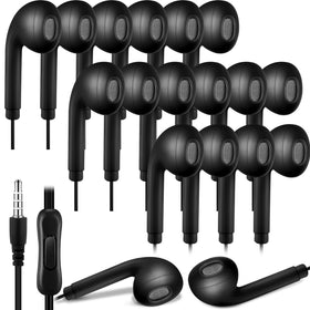 Xinnun front packaging showing 50-pack black earbuds and value