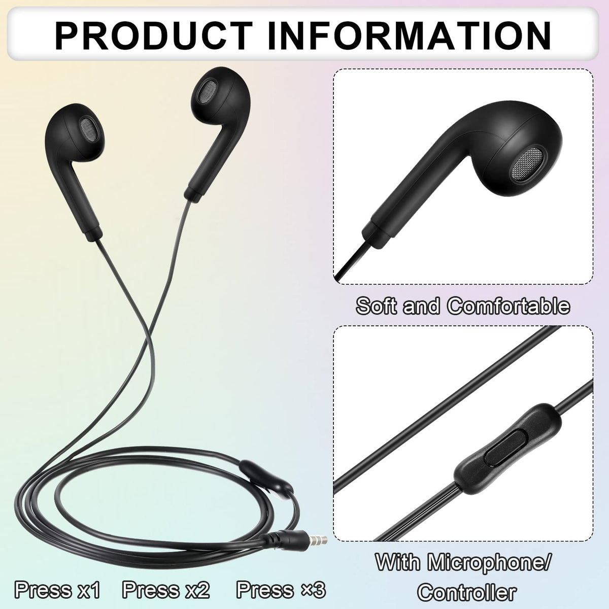 Xinnun individually packaged earphones ready for safe sharing in schools.