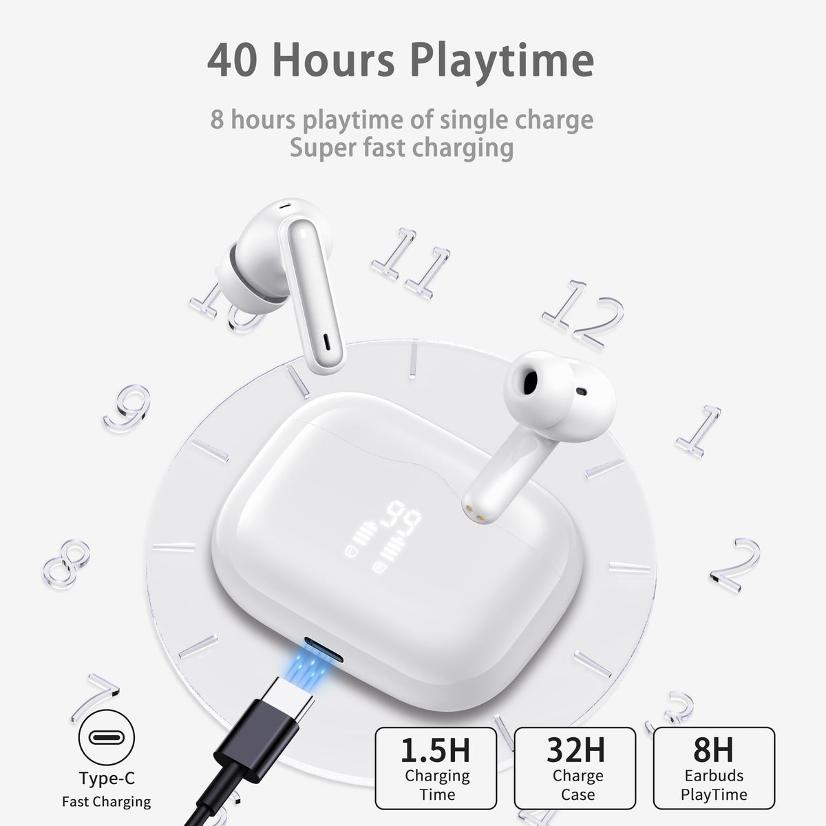 Xinwld A97 earbuds ENC mic for clearer calls
