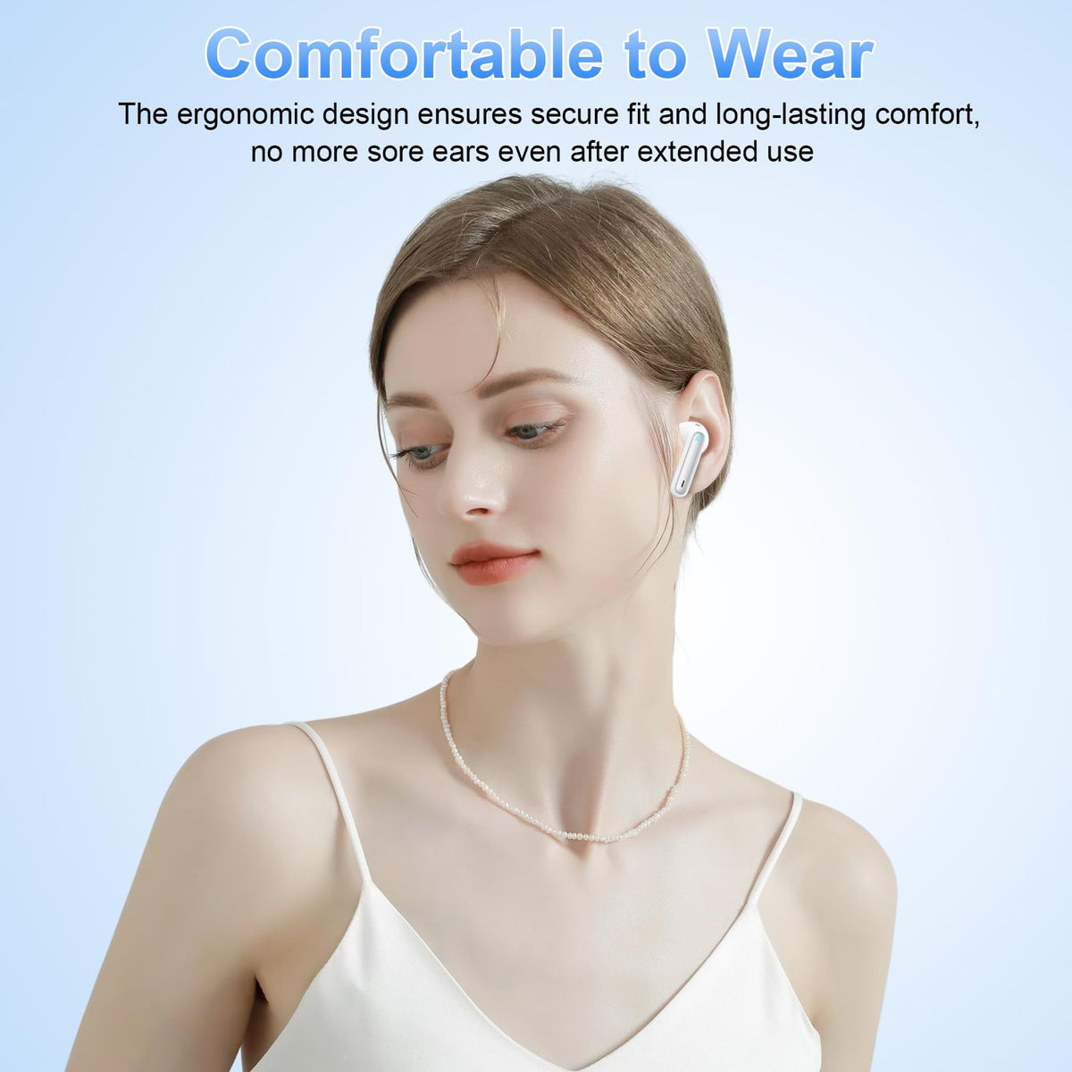 Xinwld A97 earbuds with touch controls for hands-free operation during workouts.