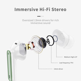 Xinwld A97 ENC microphone reduces wind noise for clearer calls.