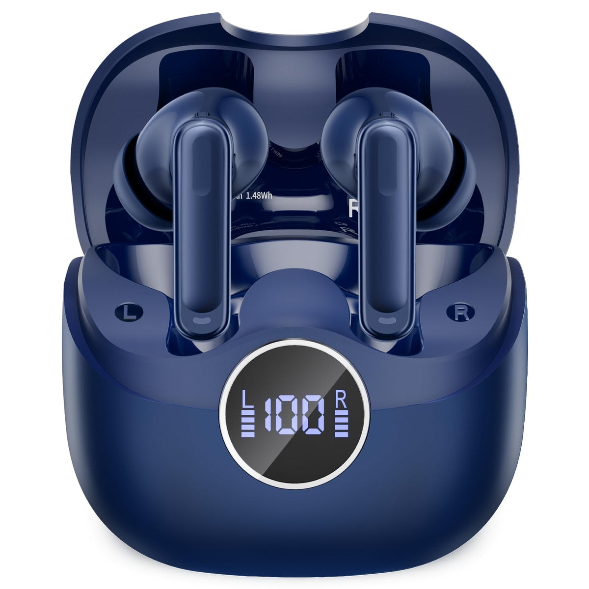 xinwld Air3 Pro front packaging in blue showing earbuds and case with clear branding and portability benefit