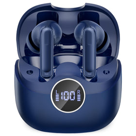xinwld Air3 Pro front packaging in blue showing earbuds and case with clear branding and portability benefit