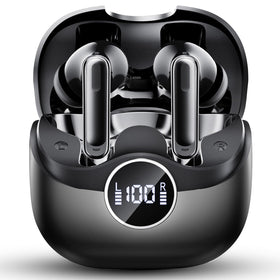xinwld Air3 Pro front view showing case and earbuds, highlights portability