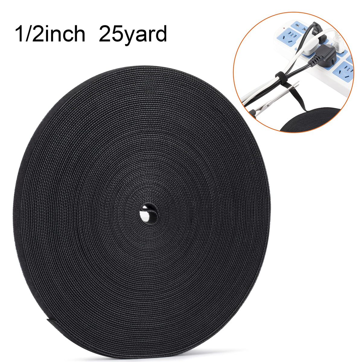 XINYIBO hook-side closeup shows strong adhesive material for secure bundling