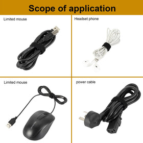 XINYIBO Xnakko organized cables under a TV stand