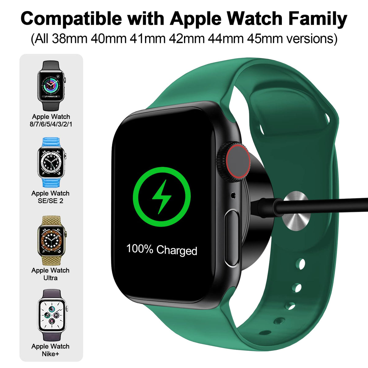 Xiwxi Apple Watch charger in use on a desk for everyday convenience.