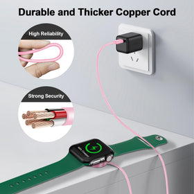 Xiwxi Apple Watch magnetic cable travel-friendly 3-3ft length