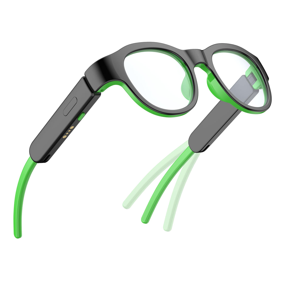 XIYANGYANG front view black glasses showing sleek kid-friendly frame and comfort