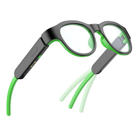 XIYANGYANG front view black glasses showing sleek kid-friendly frame and comfort