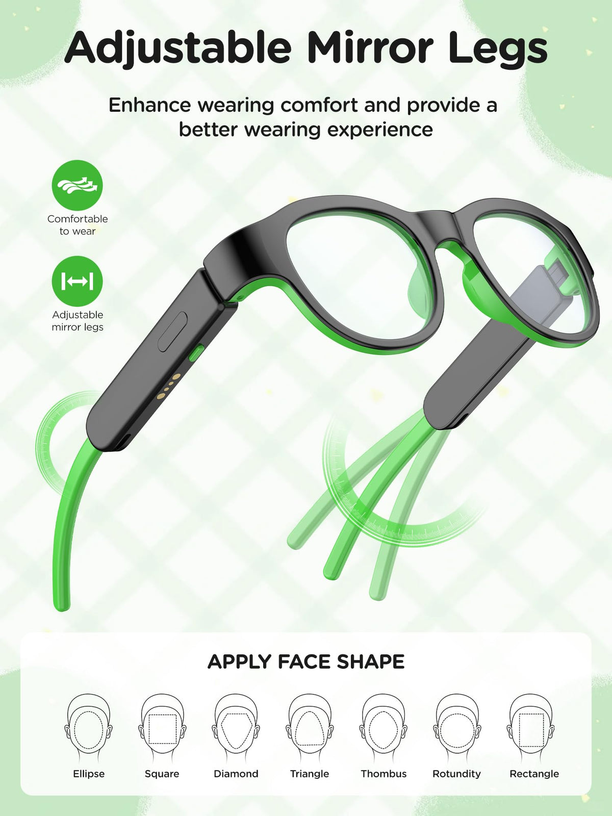 XIYANGYANG side profile showing adjustable silicone strap for secure comfortable fit