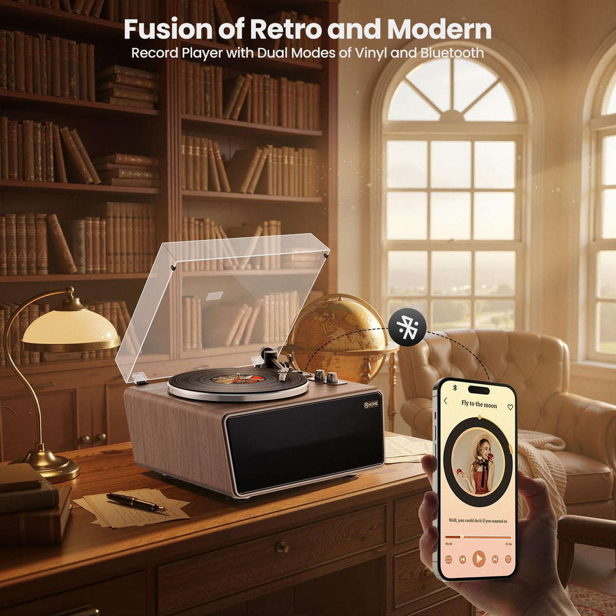 XJ-HOME AT-3600L magnetic cartridge for precise groove tracking.