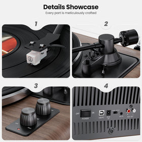 XJ-HOME Four built-in speakers deliver rich, room-filling sound.