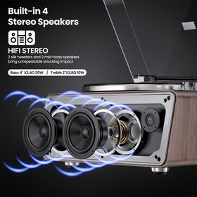 XJ-HOME RCA and Line outputs for versatile external connections.