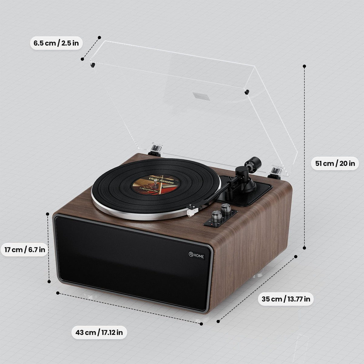 XJ-HOME Wood and metal design adds a refined decorative touch.