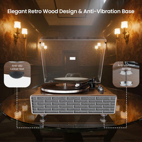 XJ-HOME wood and metal design adds stylish décor