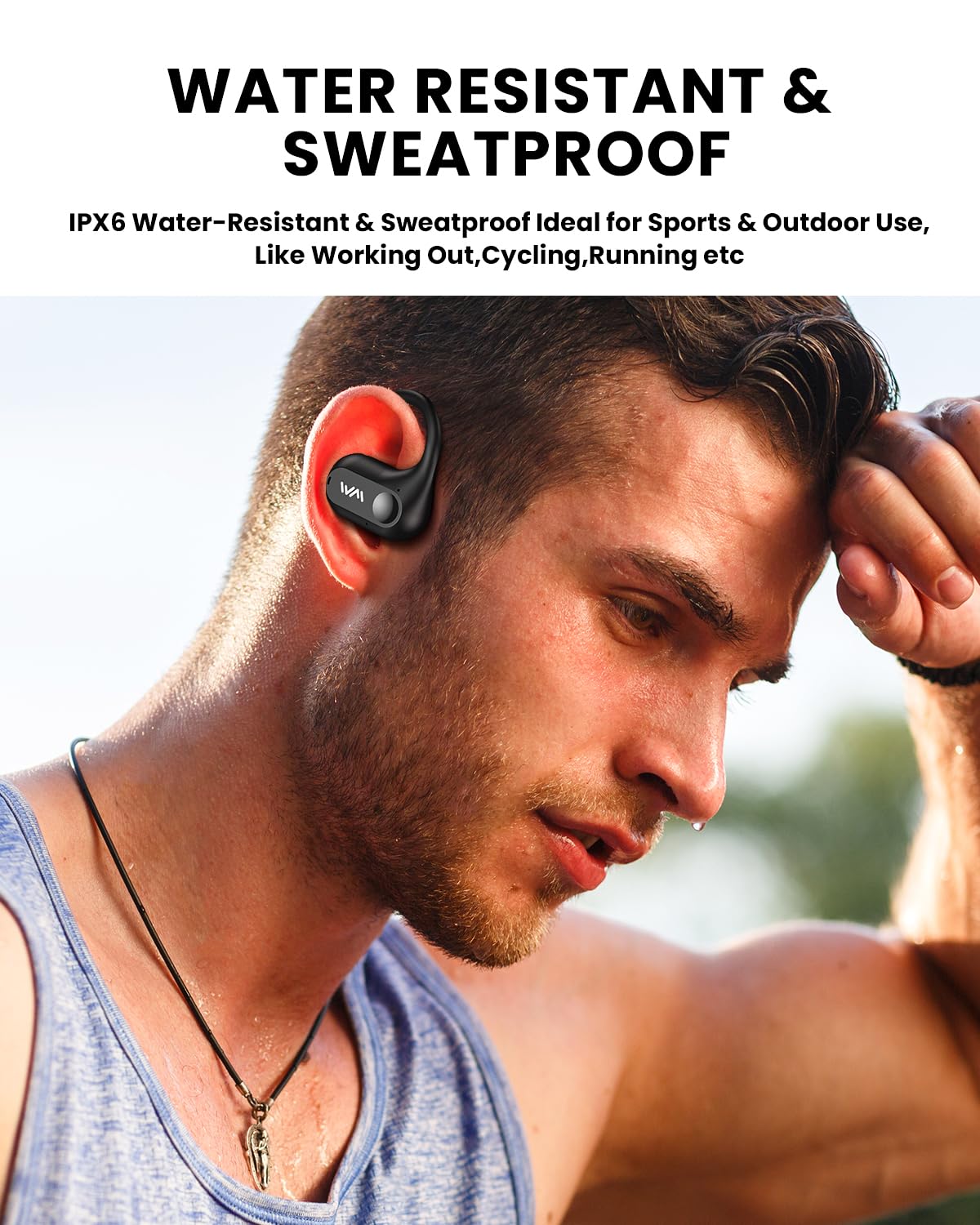 XKDUN earbuds in hand showing compact scale and portability