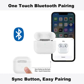 One-touch Bluetooth sync button on Xcellentlife AirPods 4th Gen case