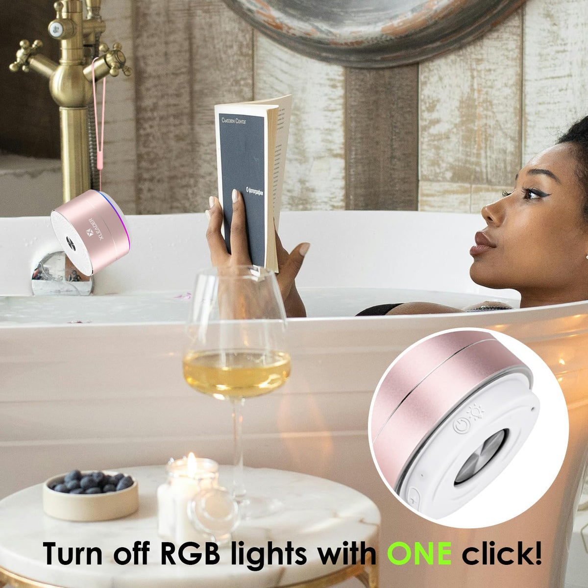 XLEADER 5W driver with 3D audio for clear, rich sound.