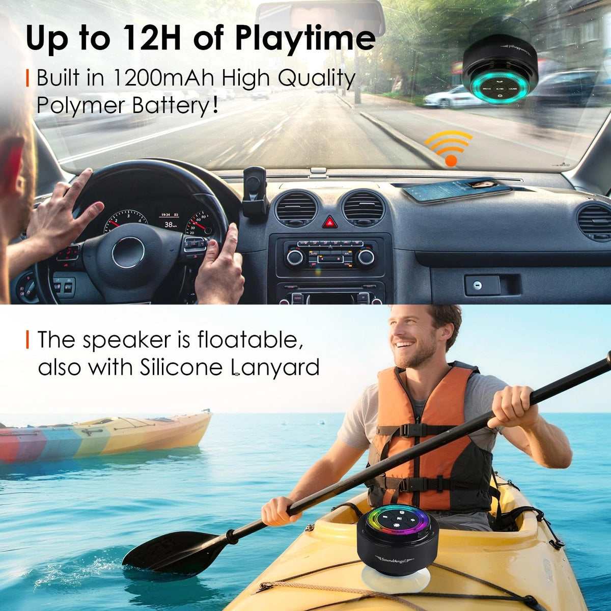 XLEADER in hand to show size and portability for travel convenience