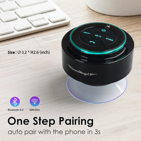 XLEADER SoundAngel Mate top controls close-up, clear buttons for quick play and call handling