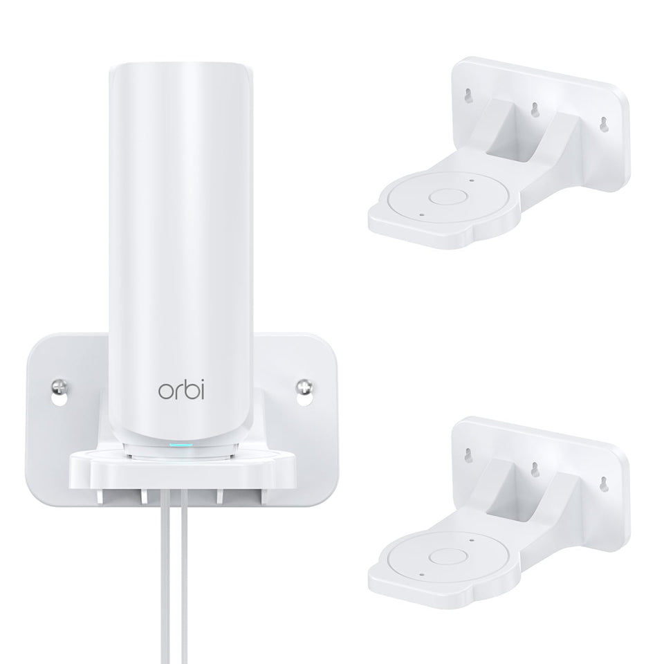 XLTTYWL Orbi wall mount bracket shows a sleek, space-saving solution for Orbi WiFi 7 systems.