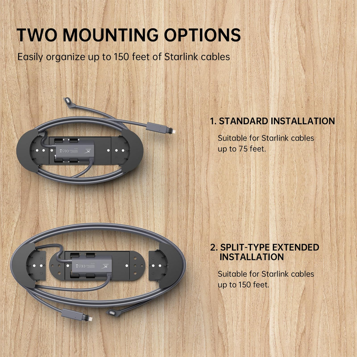 XLTTYWL ABS shell provides durable, stable mounting for Starlink kit.