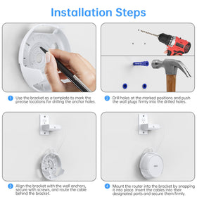 XLTTYWL Deco wall mount kit - easy installation with included mounting hardware